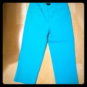 Turquoise Capri Pants